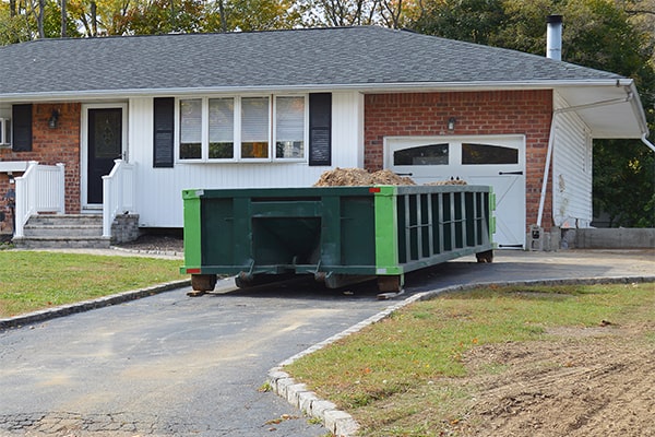 you may need a permit to place a residential dumpster on the street or sidewalk